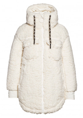 Women's coat Goldbergh Cocoon Teddy Jacket Off White
